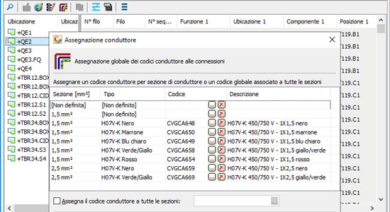 Codifica delle singole connessioni