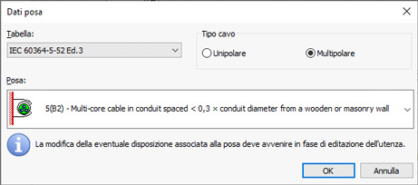 Dati di posa dei cavi con EGlink