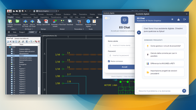 CAD elettrici: assistente digitale AI e menu rapido personalizzabile