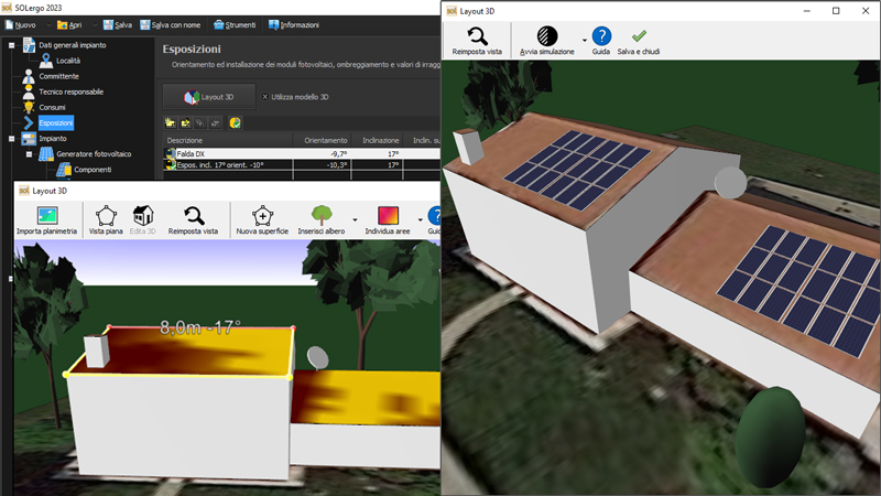 Solergo - analisi fotovoltaica 3D